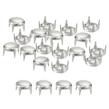 200Pcs 8mm Silver Round Dome Studs for Leather Craft Accessories