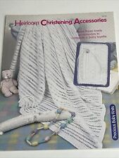 Heirloom Christening Accessories Bible Cover Blanket Knitting Pattern