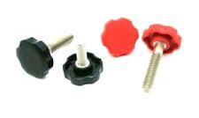 3/8 Clamping Knobs w Large Fluted Head SS Various Package Sizes & Colors USA - Orange - US"