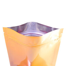 100x Glossy Orange Foil Mylar Zip Lock Bags 4x6in (Free 2-Day Shipping)