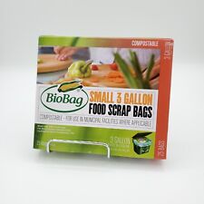 BioBag Small 3 Gallon Food Scrap Bags Compostable Pail Liners 25 Ct NEW
