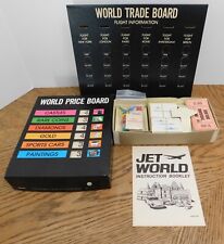 Vintage 1975 Jet World Trade & Travel Board Game Accessories Milton Bradley