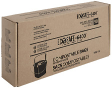 Ecosafe-6400 CP1617-6 Certified Compostable Bag - 16X17” Green Bags for 2.5 Gall