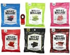 Wiley Wallaby Soft & Chewy Gourmet Licorice 6 VARIETY BAGS GREAT - TREATS