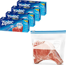 Gallon Food Storage Freezer Slider Bags, Power Shield Technology for More Durabi