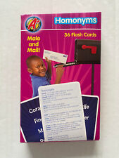 Let's grow smart Homonyms ( 36 flash cards ) Ages 3+ Male and Mail box VERY GOOD - Boca Raton - US