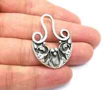 Flower Charms Antique Silver Plated Charms jewelry accessories