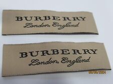 BURBERRY 2 Designer Tag LABEL Replacement Sewing Accessories LOT 2