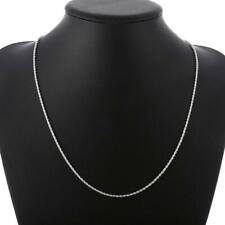 Hot fine charm 2MM rope chain 925 sterling silver necklace fashion jewelry gifts