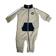 Converse 6M baby one piece outfit Chuck Taylor Gray Blue 6 months infant boy