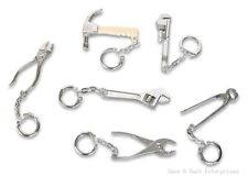 12 TOTAL real working tool construction keychain set (hammer wrench pliers etc.)