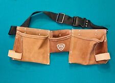 NEW mcguire nicholas LEATHER tool belt ADJUSTABLE WAIST STRAP RIVET CONSTRUCTION