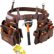 VEVOR Tool Belt Carpenter Construction Tool Pouch 22 Pockets 29-54" Waist Size"