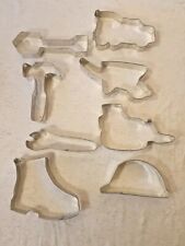 Cookie Cutter Set Of 8 Construction Tools -Hammer Wrench Shovel Truck Hat Boot