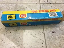 Vintage 1970's Food Storage Bags Empty Box T.V. Movie Prop Rare