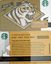 2014 STARBUCKS GET EM TIGER GIFT CARD #6103 MINT NO VALUE