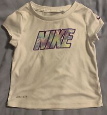 Girl’s Nike DRI-FIT White T-shirt Size 3T Item #1100