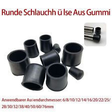 Black Rubber Round Pipe Sleeve Applicable AD: 6mm-76mm Protective Rubber Sleeve