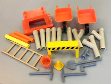 Vintage Playmobil Construction Tools Pipes LOT Geobra