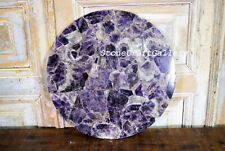 15 Amethyst Corner Side Table Top Handmade Work Home Decor"