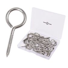 SHONAN 157 Stainless Steel Eye Screws for Wood 30 Pcs Screw Eye Hooks Eye Bol - Lathrop - US