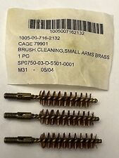 USGI Military 9mm 38. Cal Brush Beretta M9 Small Arms Brass Cleaning Rod Brush