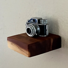 Mini Handmade Wood Floating Shelf Red Cedar Minimalist Display Organizer 3x3" - Mumbai - India"