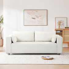 Modern Minimalist One-Piece Seat Frame 2-3 Seat Couch w/ 2 pillows - AS