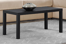 Minimalistic All Black Oak Rectangular Coffee Table - Mumbai - India