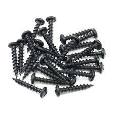 100 Pack #8 x 1 Coarse Deep Thread Pan Head Screws Black Phosphate Wood Mdf - Irvine - US"