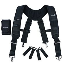 Tool Belt Suspenders Construction Bag Suspenders Heavy Duty Padded Work belt ...