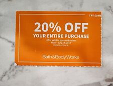 Bath and Body Works Coupon 20% Off Expires 7-28