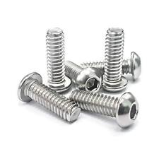 50 Pack 1/4-20 x 3/4 Button Head Socket Cap Bolts Screws, Stainless Steel 18-8 - Miami - US"