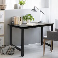 Work Office Computer Study Table Furniture MDF Metal 120x60cm Black