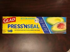 Glad 3-in-1 Press N Seal Food Plastic Wrap Leak-proof 1 Roll 140 Sq Feet ~ NEW