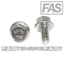 (25) M6 x 1.00 x 12 Stainless Steel DIN6921 A2 Hex Flange Bolts M6x12mm Flange - Bonaire - US