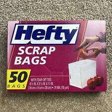 Hefty Scrap Bags w/ Tear Off Ties 50 Bags Discontinued Multiple Available NEW