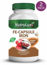 Fe Capsule Iron (50mg Ocimum Tenuiflorum) Halal Gelatin Free Capsules(Pack of 2) - Toronto - Canada