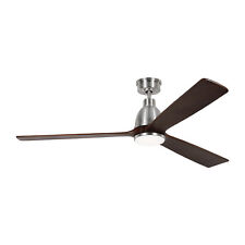 Bryden 60 Smart LED 1-Light 60 Ceiling Fan in Brushed Steel - Duluth - US"