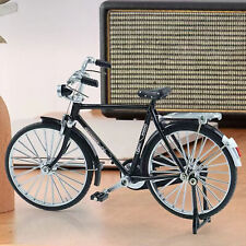 Desk Decor Bicycle Desktop Bike Ornament Vintage Model with Movable Pedal Wheels