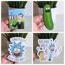 Rick and Morty Vinyl Stickers Laptop Waterproof Holographic Decals