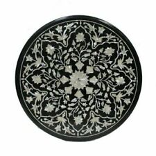 2'x2' Table Marble Inlay Top pietra Dura Home garden coffee dining Decor b35