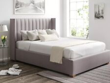 Essentials Winged Grey Ottoman King/5ft Bed Frame