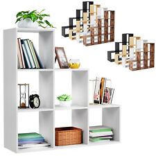 MIADOMODO® staircase step shelf room divider shelf bookcase file shelf