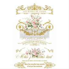 Prima Redesign Les Roses Kacha Transfer by for Furniture Craft Rub On 24x35