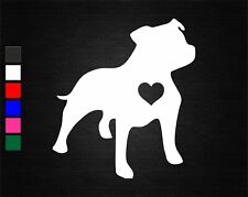 STAFFORDSHIRE BULL TERRIER DOG VINYL DECAL STICKER CAR/VAN/BIKE/DOOR/WALL/TABLET