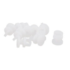 10pcs Plastic Curtain Glider Track Rail Carrier Slide Wheels Rollers White