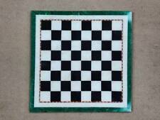 18'' black Marble Chess Game Table Top Inlay Handmade pietra dura room decor