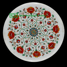 18 Marble Table Top Antique Malachite Corner Coffee Creative Inlay Stone w57"