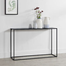 Console table 74x115x32 cm hallway table console dresser highboard sideboard black